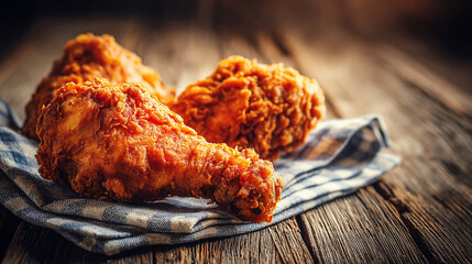 Natural Light Enhances Crispy Texture of Fried Chicken