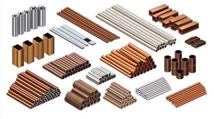 Versatile Vector Construction Bars for Building and Metallurgy