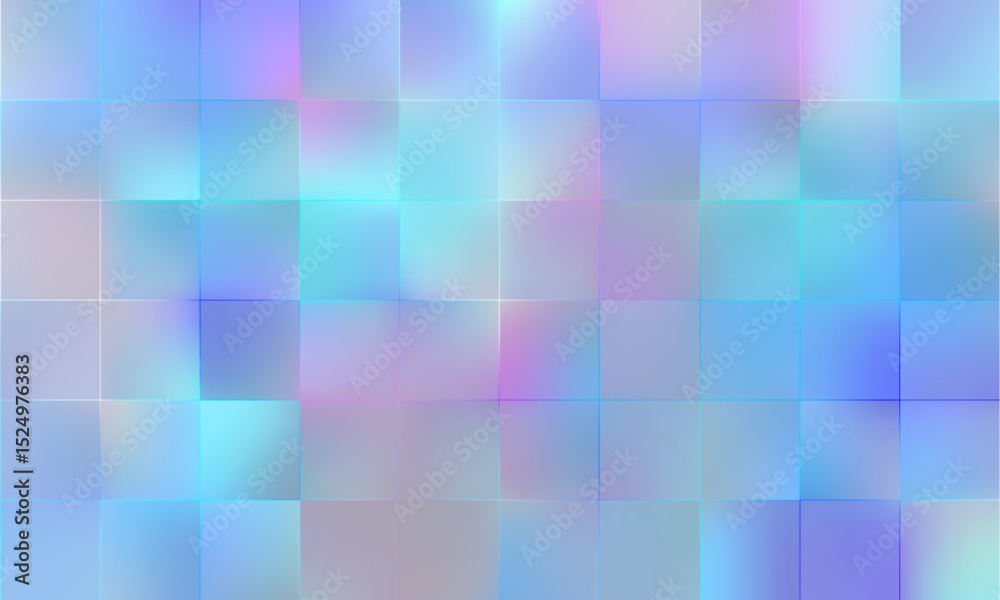 Poster this soft blue lowpoly mosaic abstract background with blurred squares is perfect for creative desig