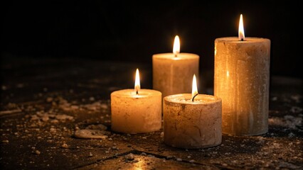 candles in the dark