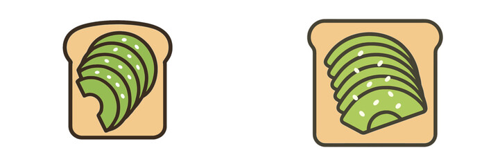 Enjoying slices of fresh avocado on toasted bread for a healthy breakfast option in a modern kitchen setting in the morning