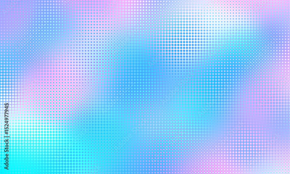 Aufkleber Gradient color background with geometric halftone pattern.