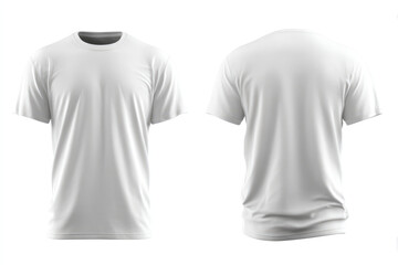 White shirt front back view looks clean