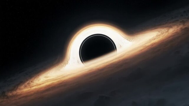 Simulated Black Hole with Accretion Disk, Event Horizon, and Light Bending Phenomenon