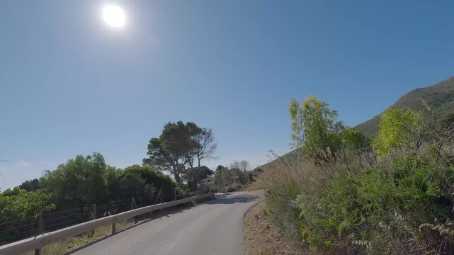 Arrivo alla riserva dello Zingaro Sicilia Italy