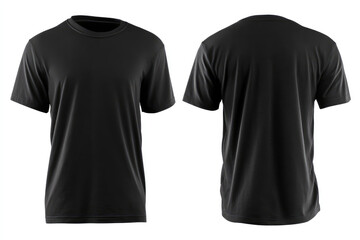 Black shirt, viewed from both sides, looks simple