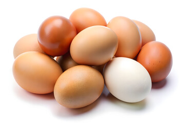 eggs on a white background