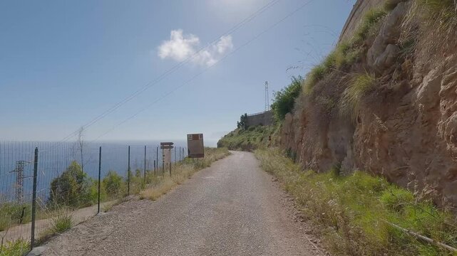 Arrivo alla riserva dello Zingaro Sicilia Italy