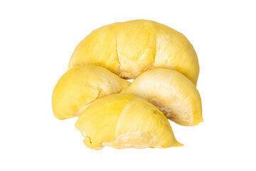 The Photo of a Thai fruit, Durian, on a white background, taken with a 45Mp high resolution camera.
