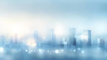 Obraz premium Bokeh Background of Skyscrapers