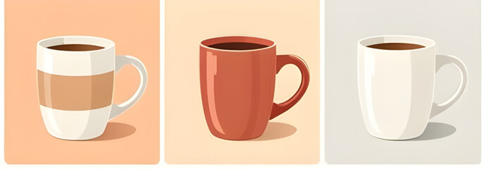 Set of cups, Cup collection, Coffee cup set, Tea cups set, Ceramic cups, Porcelain cups, Matching cup set, Mug and cup set, Stack of cups, Drinking cups set, Tableware cups, Glass cups set, Colorful c