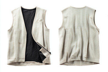 Sleeveless jacket is so cool, perfect for layering, showing its open front