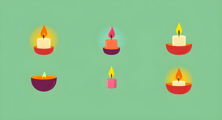 Set of candles, Candle collection, Assorted candles, Candle group, Candle set illustration, Candle icons, Decorative candles, Scented candles, Aromatherapy candle set, Wax candle set, Candle pack, Can