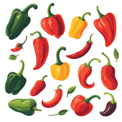 Set of peppers