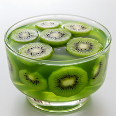 Refreshing Kiwi Jelly: A Vibrant Green Delight