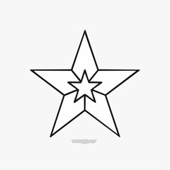 Obraz premium vector illustration of a star