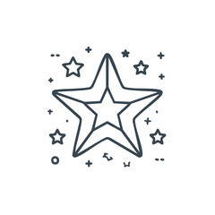 Obraz premium abstract star shape vector