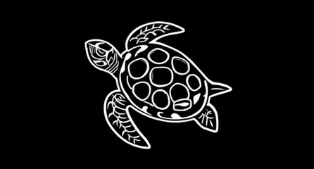 Fototapeta premium Sea turtle vector, Sea turtle illustration, Turtle clipart, Marine turtle drawing, Ocean turtle vector, Swimming turtle art, Green sea turtle vector, Sea turtle cartoon, Turtle silhouette icon, Underw