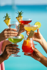 Cheers to Life: Colorful Cocktail Celebration by Crystal Clear Waters