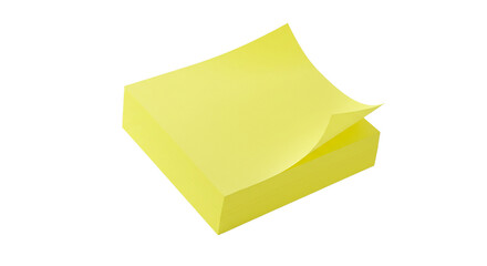 yellow sticky notes isolated on white background png