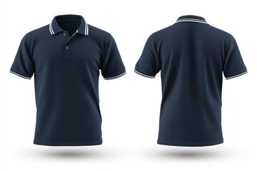Navy polo shirt on display looks neat and professional for any occasion