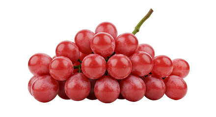 Fototapeta premium bunch of red grapes isolated on white background png
