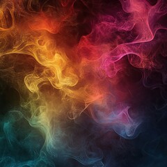 Obraz premium Abstract swirling colors of smoke