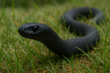 Fototapeta premium snake in grass