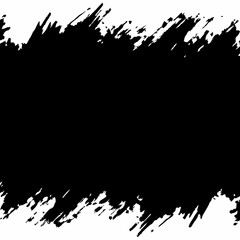 Black and White Abstract Grunge Brushstroke Texture