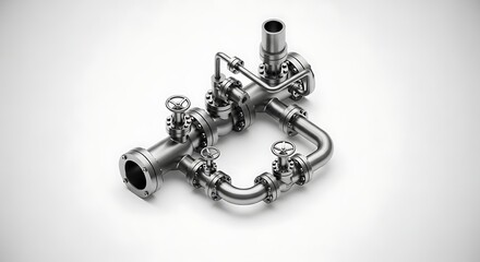 Pipes and Valves Arrangement for Industrial System or Plumbing