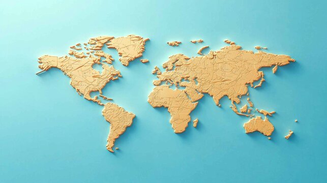 A striking representation of the globe with a minimalist color palette.