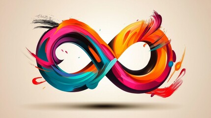 A striking representation of inclusivity via the infinity symbol for autism.