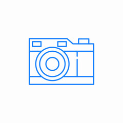 sleek photography icon sign vector