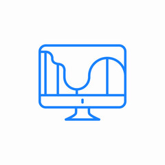 statistics data icon sign vector