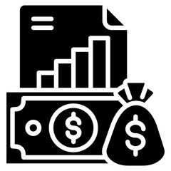 Business Growth glyph icon