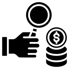 Financial Forecast glyph icon