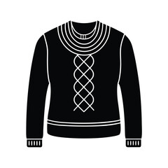 Handcrafted Textured Sweater Vector Illustration