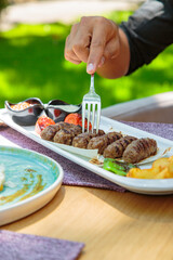 Fresh and delicious hot with dressing
