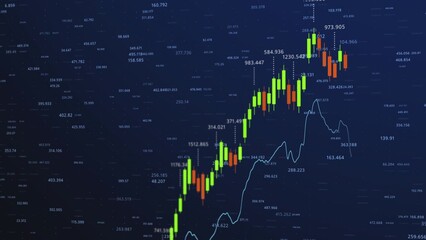 Analyzing Market Trends: A Detailed Visualization of Stock Price Movements Highlighting Bullish and Bearish Patterns in Financial Data Analytics