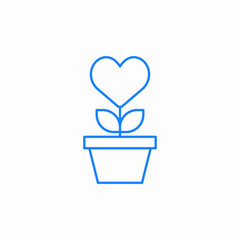 love growth icon sign vector