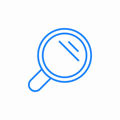 magnifying glass icon sign vector