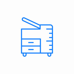 office copier icon sign vector