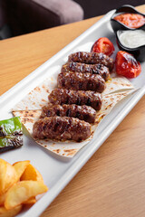 Fresh and delicious hot with dressing