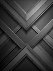 Fototapeta premium Dark Grey Angled Geometric Pattern with Sharp Lines and Minimalist Shapes