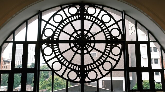 Yokohama Port Opening Memorial Hall window 