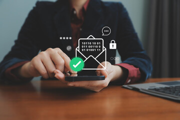 Email Security and Code Confirmation Process on Smartphone with Laptop Nearby. Highlights...