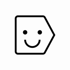 Fototapeta premium clipboard happy battery icon vector sign