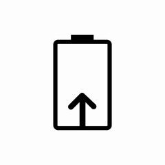 charging battery icon vector sign