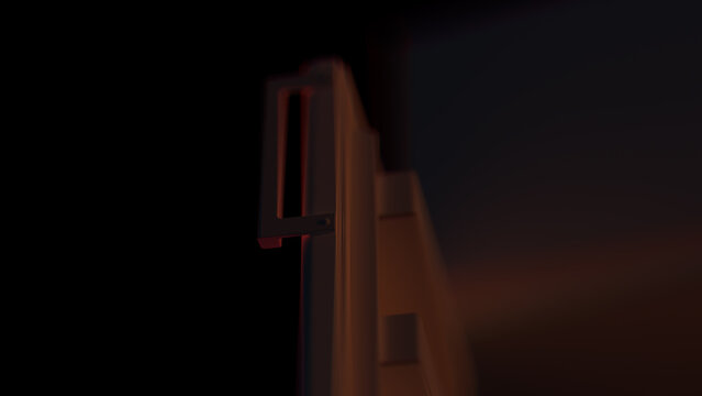 close up of refrigerator door