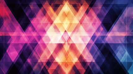 Fototapeta premium Fractal-inspired colorful pattern in repeating natural geometry
